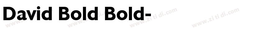 David Bold Bold字体转换
